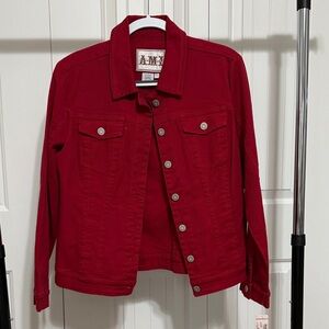 Ami Red Jean Jacket